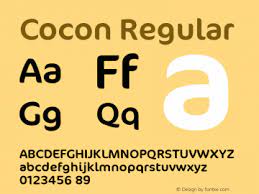 Example font Cocon #1